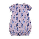 Short-sleeved dress made of cotton (organic)